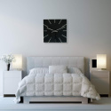 Duży nowoczesny zegar ścienny FLEXISTYLE EXACT 50cm czarny PL Duży nowoczesny zegar ścienny FLEXISTYLE EXACT 50cm czarny PL