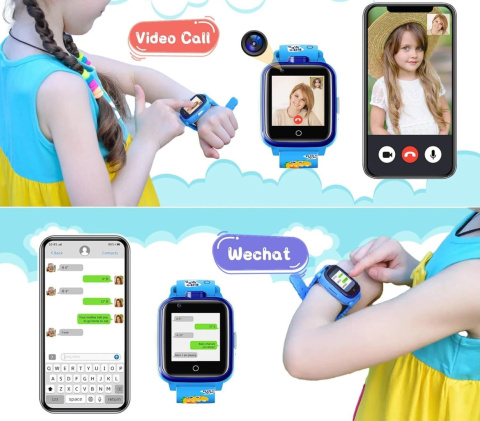 Zegarek SMARTWATCH dla dzieci Mingfuxin 4G 2x Aparat wykonywanie połączeń Zegarek SMARTWATCH dla dzieci Mingfuxin 4G 2x Aparat wykonywanie połączeń