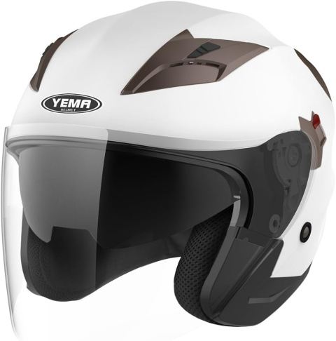 Kask motocyklowy Yema YM-627 rozmiar S BIAŁY z szybą quad cross Kask motocyklowy Yema YM-627 rozmiar S BIAŁY z szybą quad cross