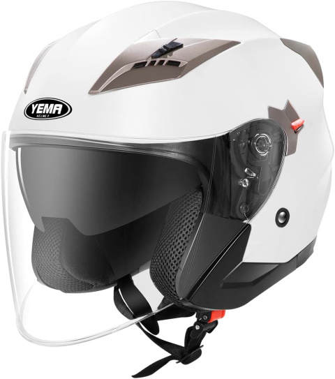 Kask motocyklowy Yema YM-627 rozmiar S BIAŁY z szybą quad cross Kask motocyklowy Yema YM-627 rozmiar S BIAŁY z szybą quad cross