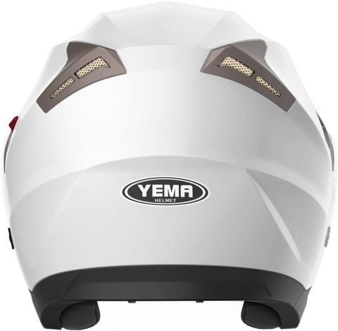 Kask motocyklowy Yema YM-627 rozmiar S BIAŁY z szybą quad cross Kask motocyklowy Yema YM-627 rozmiar S BIAŁY z szybą quad cross