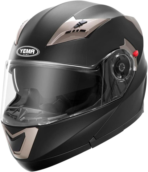 Kask motocyklowy Yema YM-925 rozmiar L czarny mat z szybą quad cross Kask motocyklowy Yema YM-925 rozmiar L czarny mat z szybą quad cross