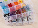 Organizer pojemnik 30 przegródek 25x16x18cm regulowane przegródki Organizer pojemnik 30 przegródek 25x16x18cm regulowane przegródki