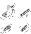 PODPÓRKA KOŁKOWA DO PÓŁEK 5MM/6MM 4 RODZAJE 120SZT PODPÓRKA KOŁKOWA DO PÓŁEK 5MM/6MM 4 RODZAJE 120SZT