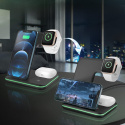 Ładowarka indukcyjna bezprzewodowa 3W1 iWatch iPhone AirPods MAGSAFE Ładowarka indukcyjna bezprzewodowa 3W1 iWatch iPhone AirPods MAGSAFE