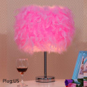 Lampka Nocna LED Dekoracyjna Ozdobna Na Biurko Piórka 36cm do sypialni Lampka Nocna LED Dekoracyjna Ozdobna Na Biurko Piórka 36cm do sypialni