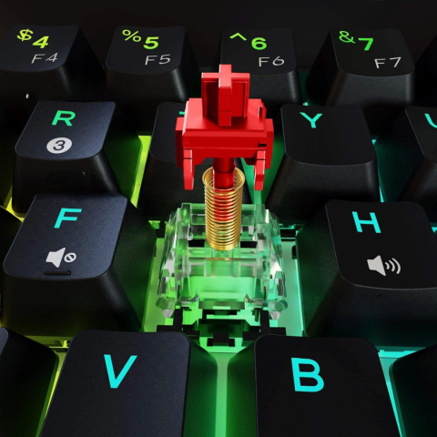 KLAWIATURA GAMINGOWA MECHANICZNA DLA GRACZY PODŚWIETLANA RGB DIERYA DK61E KLAWIATURA GAMINGOWA MECHANICZNA DLA GRACZY PODŚWIETLANA RGB DIERYA DK61E