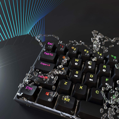 KLAWIATURA GAMINGOWA MECHANICZNA DLA GRACZY PODŚWIETLANA RGB DIERYA DK61E KLAWIATURA GAMINGOWA MECHANICZNA DLA GRACZY PODŚWIETLANA RGB DIERYA DK61E