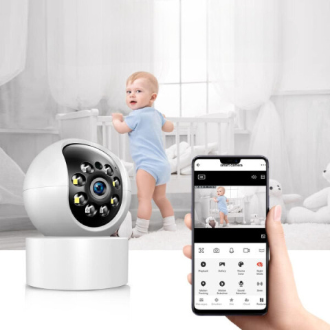 Kamera węwnętrzna obrotowa WIFI Monitoring HD Kamera węwnętrzna obrotowa WIFI Monitoring HD