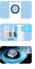 Klimator wodny klimatyzer wentylator 4w1 z pilotem Klimator wodny klimatyzer wentylator 4w1 z pilotem