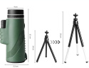TELESKOP MONOKULAROWY 12x50 LUNETA WOJSKOWA LORNETKA HD+TRIPOD STATYW TELESKOP MONOKULAROWY 12x50 LUNETA WOJSKOWA LORNETKA HD+TRIPOD STATYW