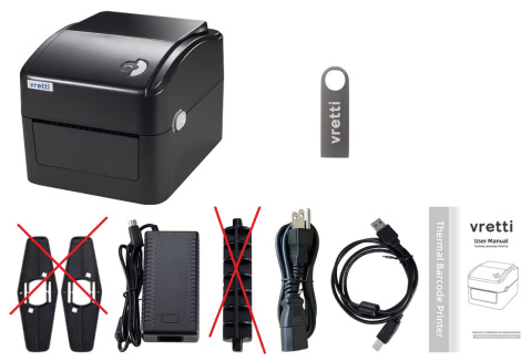 Termiczna drukarka etykiet termicznych kurierskich 4X6 Bluetooth+USB Termiczna drukarka etykiet termicznych kurierskich 4X6 Bluetooth+USB