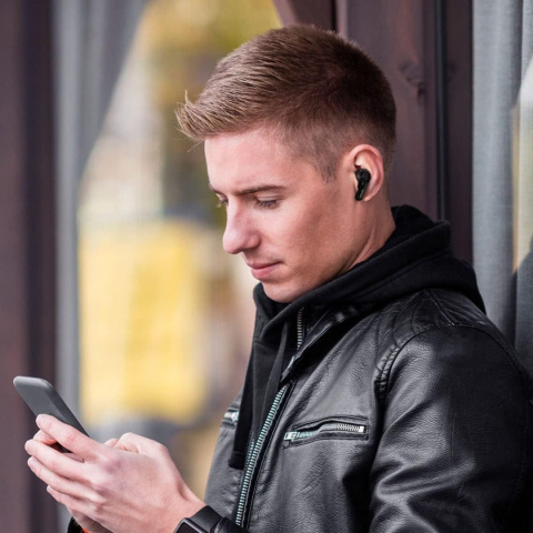 Słuchawki douszne bezprzewodowe bluetooth 5.0 EarFun Air TW200 CZARNE Słuchawki douszne bezprzewodowe bluetooth 5.0 EarFun Air TW200 CZARNE