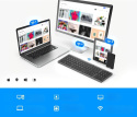 Składana klawiatura Bluetooth Sikai z klawiaturą numeryczną QWERTY biała Składana klawiatura Bluetooth Sikai z klawiaturą numeryczną QWERTY biała