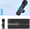 Bezprzewodowy mikrofon do smartfona USB typ C nagrywanie bez aplikacji Bezprzewodowy mikrofon do smartfona USB typ C nagrywanie bez aplikacji