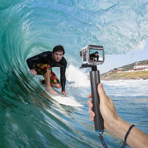 Pływający kijek do selfie z włókna węglowego Smatree F2 do GoPro Hero 2018 Pływający kijek do selfie z włókna węglowego Smatree F2 do GoPro Hero 2018