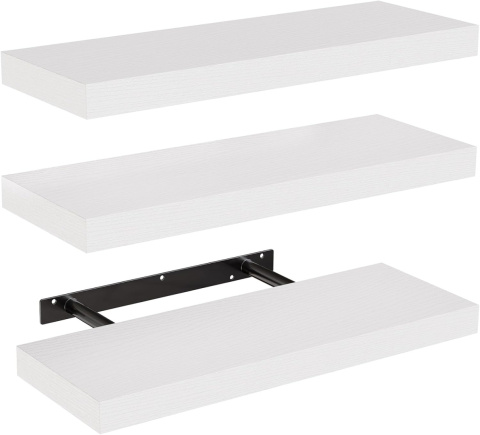 Półka wisząca regał ścienny STOREMIC SMFS08 38 x 17 cm biały 3 szt Półka wisząca regał ścienny STOREMIC SMFS08 38 x 17 cm biały 3 szt