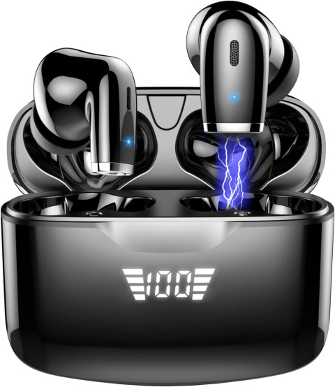 Słuchawki douszne bezprzewodowe bluetooth 5.3 Ddidbi IT100 Plus czarny Słuchawki douszne bezprzewodowe bluetooth 5.3 Ddidbi IT100 Plus czarny