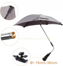 Parasol do wózków dziecięcych z uniwersalnym uchwytem Filtr UV50 71cm Parasol do wózków dziecięcych z uniwersalnym uchwytem Filtr UV50 71cm