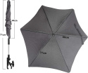 Parasol do wózków dziecięcych z uniwersalnym uchwytem Filtr UV50 71cm Parasol do wózków dziecięcych z uniwersalnym uchwytem Filtr UV50 71cm