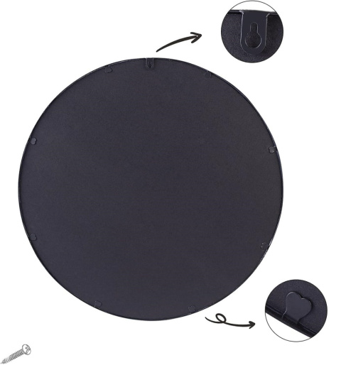 Lustro ścienne ZENIDA OKRĄGŁE 50 CM METALOWA RAMA DO ŁAZIENKI SYPIALNI Lustro ścienne ZENIDA OKRĄGŁE 50 CM METALOWA RAMA DO ŁAZIENKI SYPIALNI