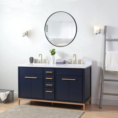 Lustro ścienne ZENIDA OKRĄGŁE 50 CM METALOWA RAMA DO ŁAZIENKI SYPIALNI Lustro ścienne ZENIDA OKRĄGŁE 50 CM METALOWA RAMA DO ŁAZIENKI SYPIALNI