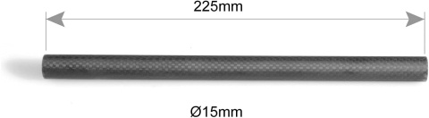 SmallRig 1690 zestaw rurek włókno węglowe 2x22,5cm 15mm do kamer SmallRig 1690 zestaw rurek włókno węglowe 2x22,5cm 15mm do kamer