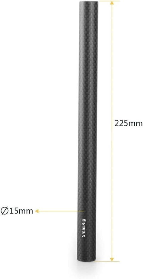 SmallRig 1690 zestaw rurek włókno węglowe 2x22,5cm 15mm do kamer SmallRig 1690 zestaw rurek włókno węglowe 2x22,5cm 15mm do kamer