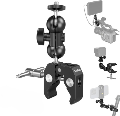 SmallRig 1138 Podwójna głowica kulowa z zaciskiem i śrubą 1/4" SmallRig 1138 Podwójna głowica kulowa z zaciskiem i śrubą 1/4"