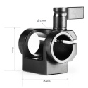 SmallRig 1995 zacisk pojedynczego drążka 15 mm aluminium SmallRig 1995 zacisk pojedynczego drążka 15 mm aluminium