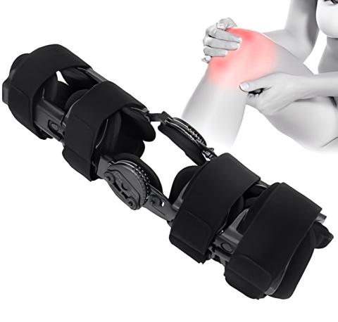 Regulowany stabilizator orteza kolana prawej lewej nogi rozmiar uniwersalny Regulowany stabilizator orteza kolana prawej lewej nogi rozmiar uniwersalny