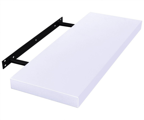 Półka wisząca na dekoracje ścienna biała 30x22,9x3,8cm drewniana 1szt Półka wisząca na dekoracje ścienna biała 30x22,9x3,8cm drewniana 1szt