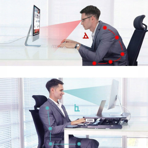 BIURKO ELEKTRYCZNIE REGULOWANE STOJAK NA LAPTOPA ABOX 15-50cm BIURKO ELEKTRYCZNIE REGULOWANE STOJAK NA LAPTOPA ABOX 15-50cm