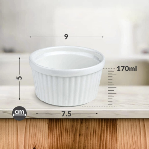 Kokilki do zapiekania zestaw 10x Ceramicznych foremek Chefarone 170ml Kokilki do zapiekania zestaw 10x Ceramicznych foremek Chefarone 170ml
