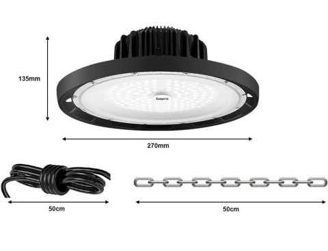 Lampa przemysłowa LED Bapro D6-UFO 100W IP65 6500K 3030 SMD Lampa przemysłowa LED Bapro D6-UFO 100W IP65 6500K 3030 SMD