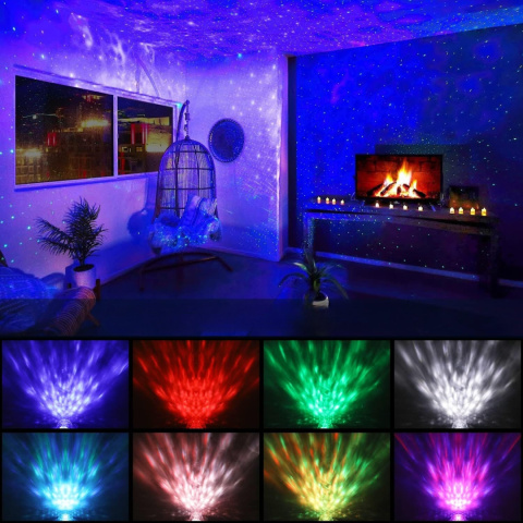 Projektor gwiazd dzieci rzutnik nieba lampka nocna głośnik bluetooth Projektor gwiazd dzieci rzutnik nieba lampka nocna głośnik bluetooth