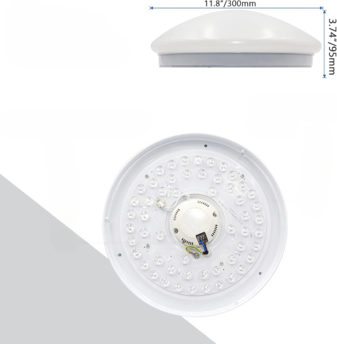 Lampa sufitowa LED plafon Eterski 24W 35cm regulacja jasności aplikacja Lampa sufitowa LED plafon Eterski 24W 35cm regulacja jasności aplikacja