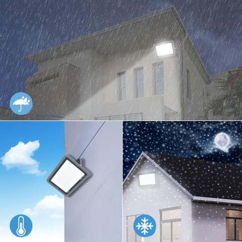 Reflektor zewnętrzny Lampa LED Bapro 150W 3000K 15000lm Wodoodporny IP65 Reflektor zewnętrzny Lampa LED Bapro 150W 3000K 15000lm Wodoodporny IP65