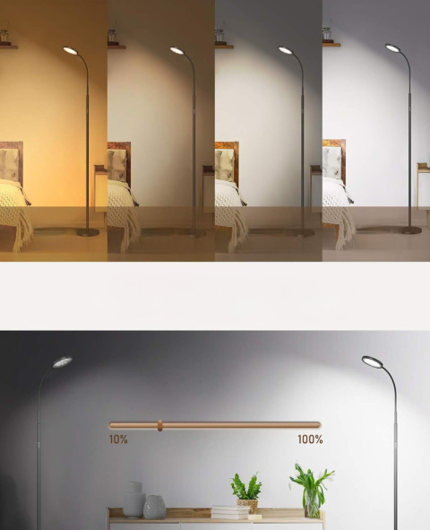 Lampa podłogowa stojąca LED SUNMORY 170cm 12W ściemniana pilot Lampa podłogowa stojąca LED SUNMORY 170cm 12W ściemniana pilot