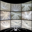 Nowoczesna lampa sufitowa żyrandol LED 10 punktowa + pilot Nowoczesna lampa sufitowa żyrandol LED 10 punktowa + pilot