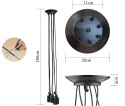 Lampa sufitowa wisząca żyrandol pająk 6x loft E27 czarna retro plafon Lampa sufitowa wisząca żyrandol pająk 6x loft E27 czarna retro plafon