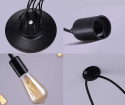 Lampa sufitowa wisząca żyrandol pająk 6x loft E27 czarna retro plafon Lampa sufitowa wisząca żyrandol pająk 6x loft E27 czarna retro plafon