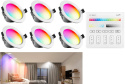 Panel LED Podtynkowy lampki 6szt aplikacja panel sterujący kontroler Panel LED Podtynkowy lampki 6szt aplikacja panel sterujący kontroler
