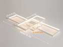 Lampa LED 72W z pilotem 90cm regulacja jasności 2700–6500K sufitowa biały Lampa LED 72W z pilotem 90cm regulacja jasności 2700–6500K sufitowa biały