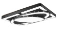 NOWOCZESNA LAMPA SUFITOWA CZARNA LED PLAFON 78W 3000-6500K 65x45cm NOWOCZESNA LAMPA SUFITOWA CZARNA LED PLAFON 78W 3000-6500K 65x45cm