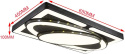 NOWOCZESNA LAMPA SUFITOWA CZARNA LED PLAFON 78W 3000-6500K 65x45cm NOWOCZESNA LAMPA SUFITOWA CZARNA LED PLAFON 78W 3000-6500K 65x45cm
