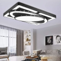 NOWOCZESNA LAMPA SUFITOWA CZARNA LED PLAFON 78W 3000-6500K 65x45cm NOWOCZESNA LAMPA SUFITOWA CZARNA LED PLAFON 78W 3000-6500K 65x45cm