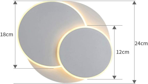 OBRACANA LAMPA SCIENNA LED BIAŁA NOWOCZESNA 350° DO SALONU OBRACANA LAMPA SCIENNA LED BIAŁA NOWOCZESNA 350° DO SALONU