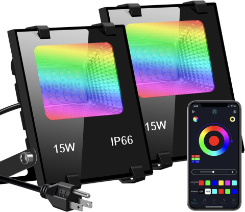 2X REFLEKTOR HALOGEN LED OGRODOWY NAŚWIETLACZ lampa RGB 15W IP66 2X REFLEKTOR HALOGEN LED OGRODOWY NAŚWIETLACZ lampa RGB 15W IP66