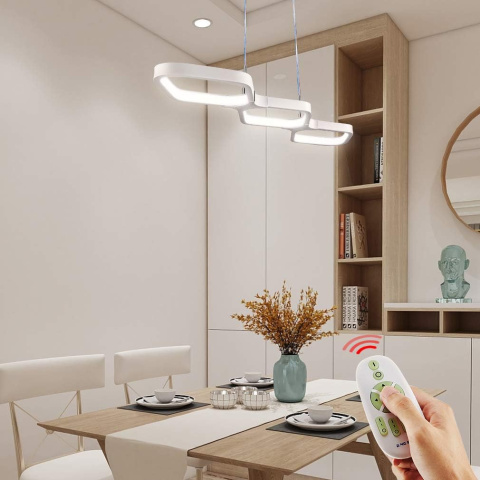 Lampa wisząca LED Anten 30W ściemniana z pilotem 68cm regulacja wysokości Lampa wisząca LED Anten 30W ściemniana z pilotem 68cm regulacja wysokości